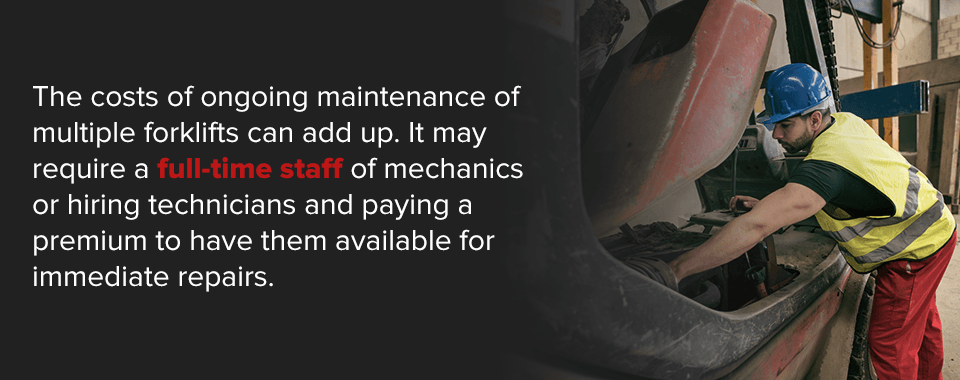 Cost of Ongoing Forklift Maintenance and Repair