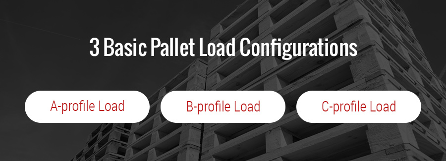 Pallet load configurations - A-profile, B-profile, C-profile