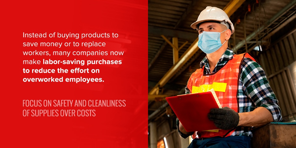 Focus on safety and cleanliness in the workplace